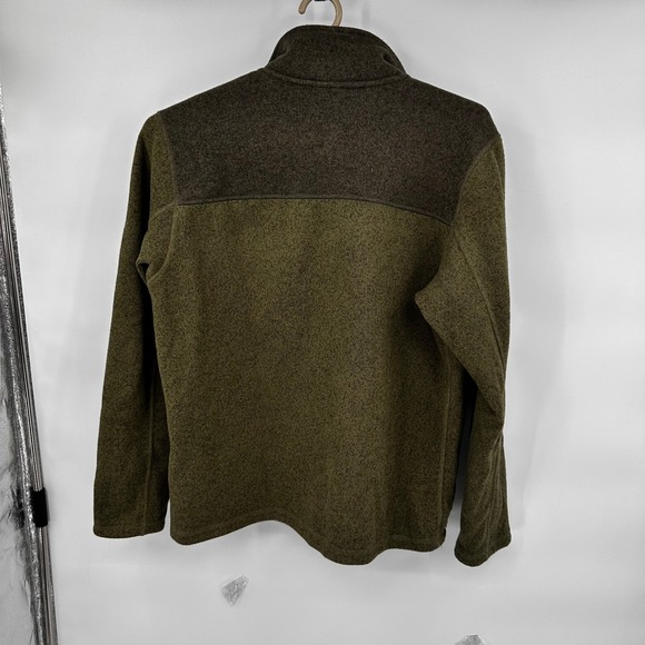 The North Face Mens Full Zip Fleece Jacket Olive Green Size M Outdoor - Picture 2 of 5